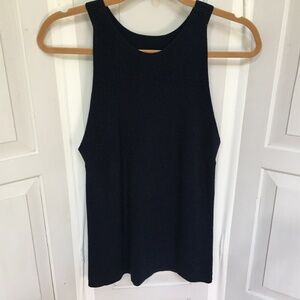Ann Taylor Factory Navy Sleeveless Sweater-Tank